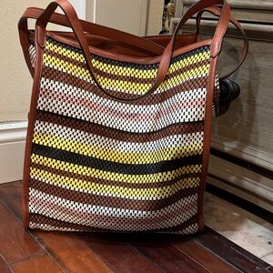 Rebecca Minkoff Multicolor Striped Tote